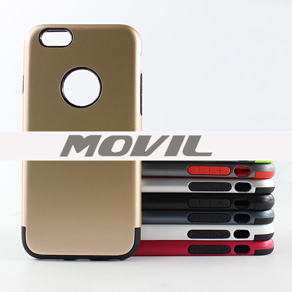 NP-2475 2 en 1 tpu    pc funda  para Apple iPhone 6-17